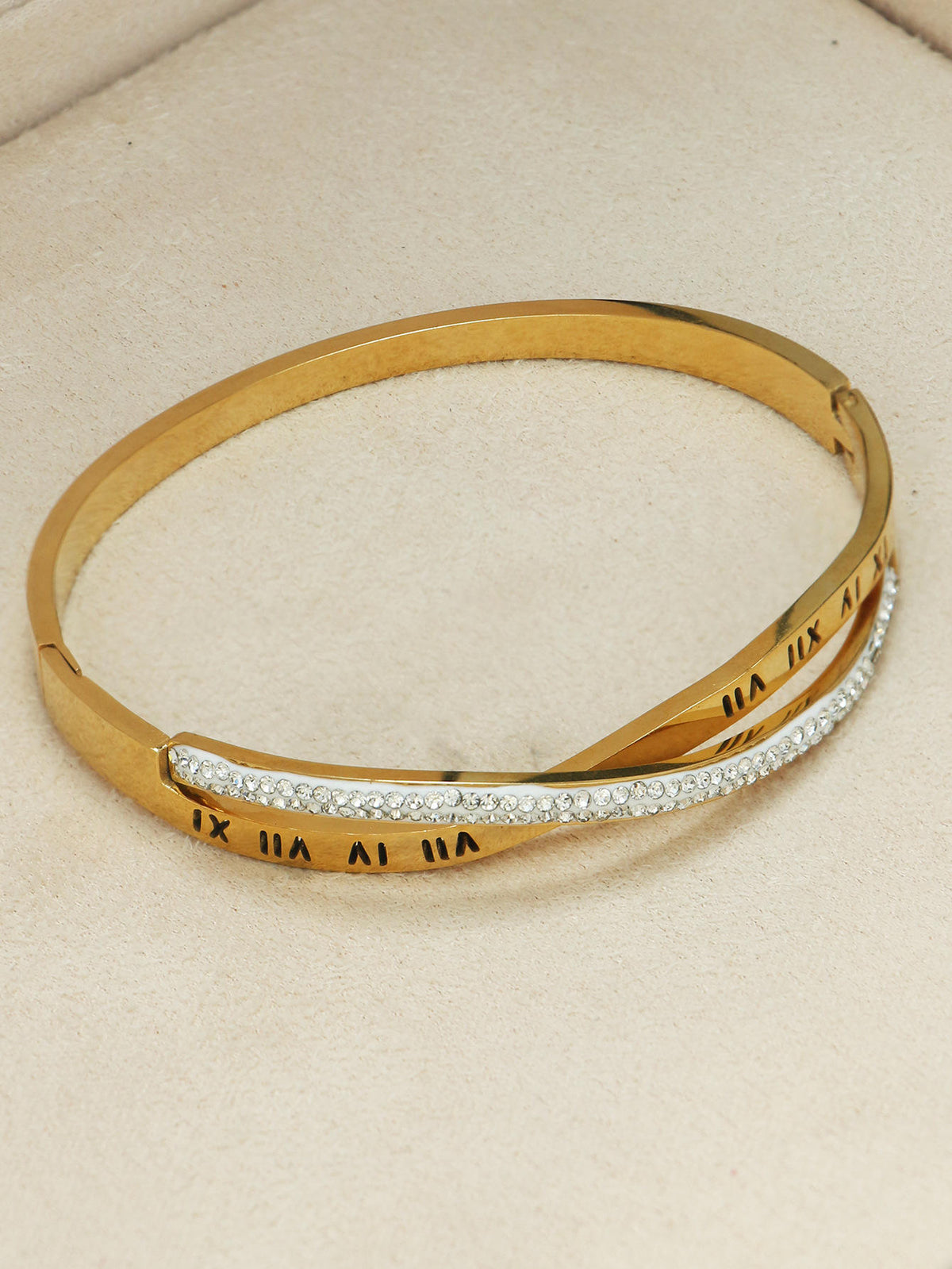 Bracelet Roma Chiffres Romains & Éclat Doré
